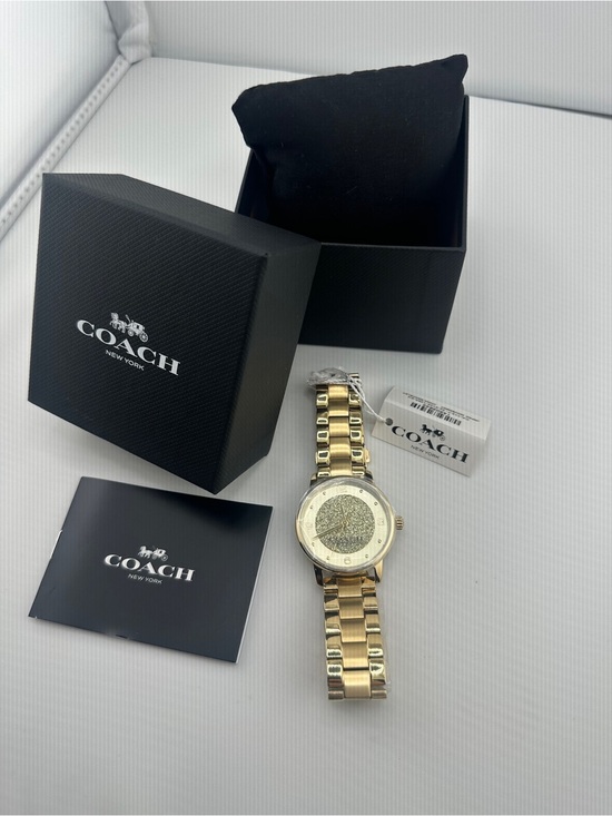 Coach Gold-Tone Glitter Dial Watch main image 6